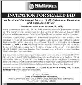 Invitation for sealed bids