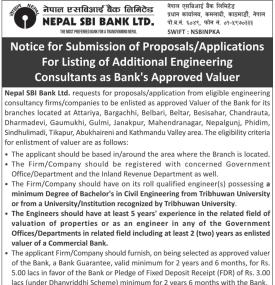 Notice for Submission of Proposals