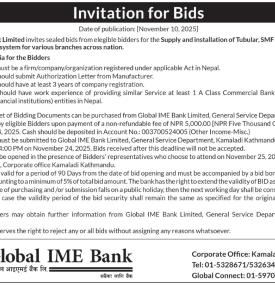 Invitation for Bids