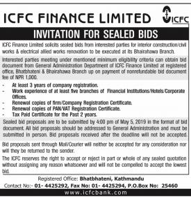 Invitation for Sealed Bid