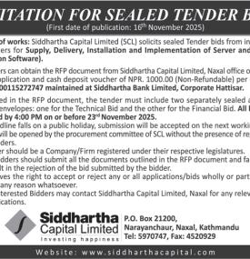 Invitation for Sealed Tender Bids