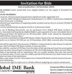 Invitation for Bids