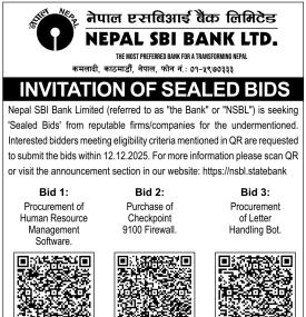 Invitation of Sealed Bids