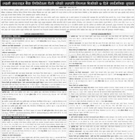 लक्ष्मी सनराइज बैंकमा धितो रहेको सम्पत्ति लिलाम बिक्रीको ७ दिने सार्वजनिक सूचना -