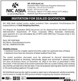 Invitation for Sealed Quotation and Bid 