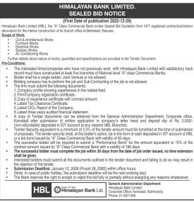 Sealed Bid Notice -