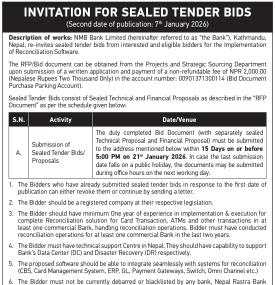 Invitation for Sealed Tender Bids