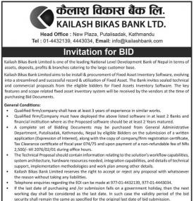 Invitation For Sealed Bids