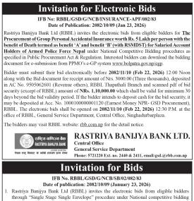Invitation for Bids
