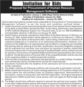 Invitation for Bids