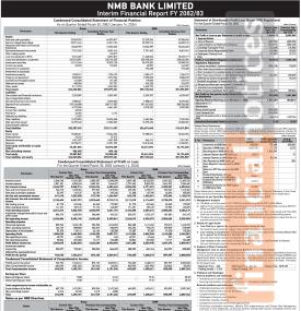एनएमबि बैंकको चालु आर्थिक वर्षको दोस्रो त्रैमाससम्ममा खुद नाफा १ अर्ब ६४ करोड ८६ लाख रुपैयाँ