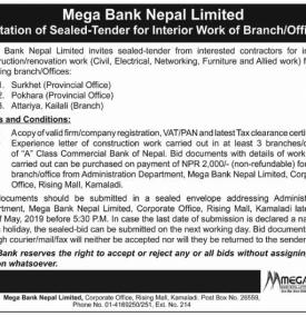Invitation for Sealed Tender