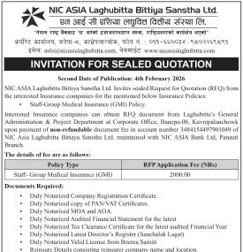 Invitation for Sealed Quotation