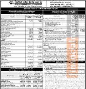 इन्फिनिटी लघुवित्तको चालु आर्थिक वर्ष २०८२/८३ को दोस्रो त्रैमासमा खुद नाफा ५ करोड ९८ लाख रुपैयाँ