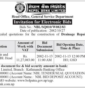 Invitation for Electronic Bids