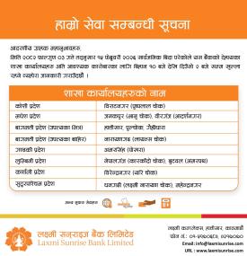 सार्वजनिक विदाको दिन बैंकको शाखाहरु खुल्ला रहने बारे सूचना