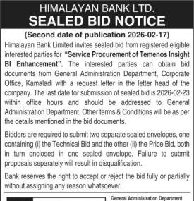 Sealed Bid Notice