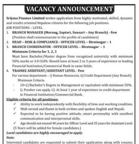 Job Vacancy