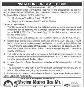 Invitation for Sealed Bids