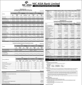 Unaudited Financial Results (Quarterly)
