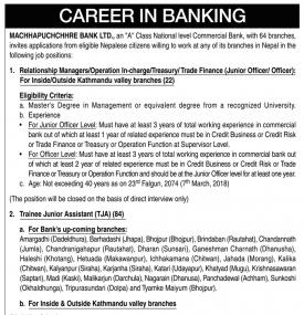 Banking Career