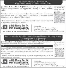 Invitation for Sealed Quotation