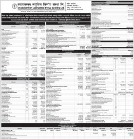 Swabalamban Laghubitta has published its annual financial statement of the fiscal year 2081/82