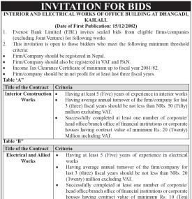 Invitation for Bids