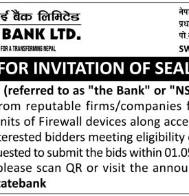 Notice for Invitation of Sealed Bids