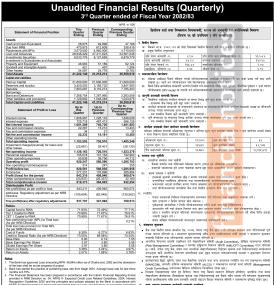 नेपाल इन्फ्रास्ट्रक्चर बैंकको नाफा २८.५३% घट्यो, ९ महिनामा ६४ करोडमा सीमित - Q3 Report -