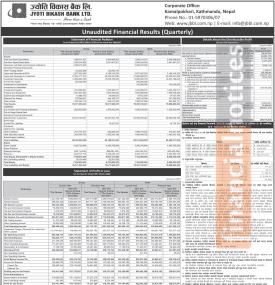 ज्योति विकास बैंकको नाफा १०५% ले उछाल, तर खराब कर्जा बढ्दै - Q3 Report -