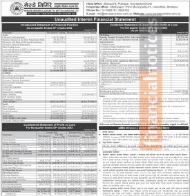 Nerude Mirmire Laghubitta has posted a net profit of Rs 43.83 million and published its Q3 