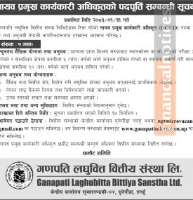 Ganapati Laghubitta Opens Vacancy for Deputy Chief Executive Officer