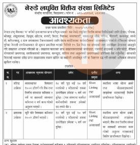 लघुवित्तमा कर्मचारी आवश्यकता 