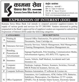 Expression of Interest (EOI)