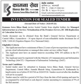 Invitation for Sealed Tender