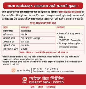 Everest Bank to Keep Select Branches Open on Bakra Eid: Check Details and Timings