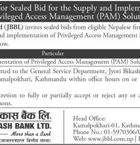 Invitation for Sealed Bid for the Supply and Implementation of PAM Solution