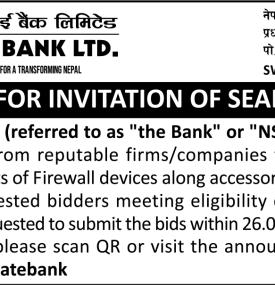 Notice for Invitation of Sealed Bids