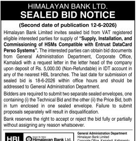 Sealed Bids Notice