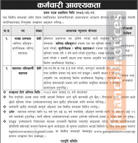 Ganapati Laghubitta Announces Vacancy for Branch Manager and Assistant Positions