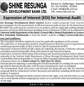 Expression of Interest (EOI)
