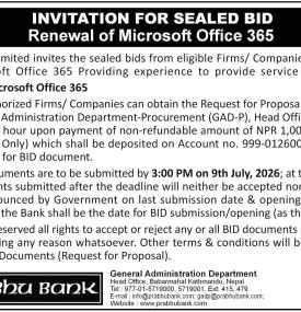 Invitation for Sealed Bids