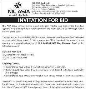 Invitation for Bids