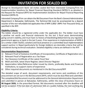 Invitation for Sealed Bids