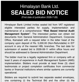 Sealed Bid Notice