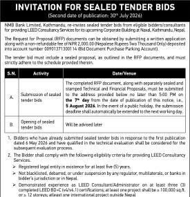 Invitation for Sealed Tender Bids