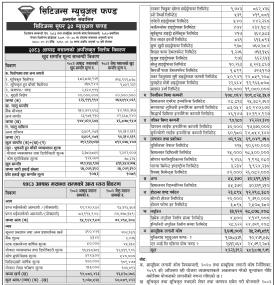 सिटिजन्स सुपर ३० म्युचुअल फण्डको २०८३ असार मसान्तसम्मको खुद सम्पत्ति मूल्य (NAV) प्रकाशित