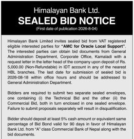 Sealed Bid Notice