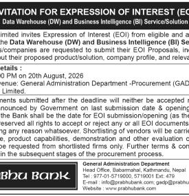 Expression of Interest (EOI)